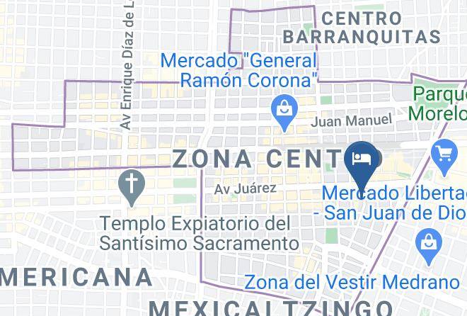 Guadalajara - Hotel Universo Maps