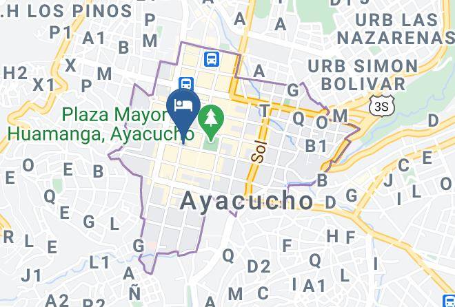 Huamanga - Hotel Universo Maps