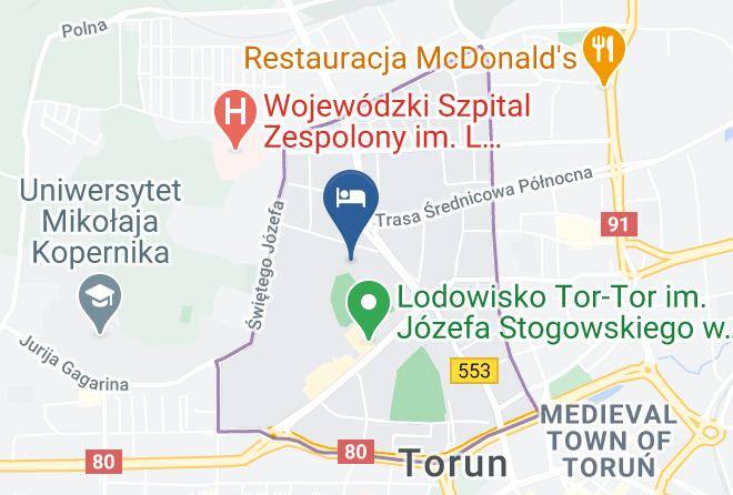 Torun - Hotel Uniwersytecki Uniwersytet Mikolaja Kopernika Maps