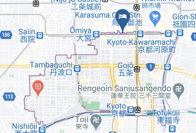 Kyoto City Shimogyo Ward - Hotel Unizo Kyoto Shijo Karasuma Maps