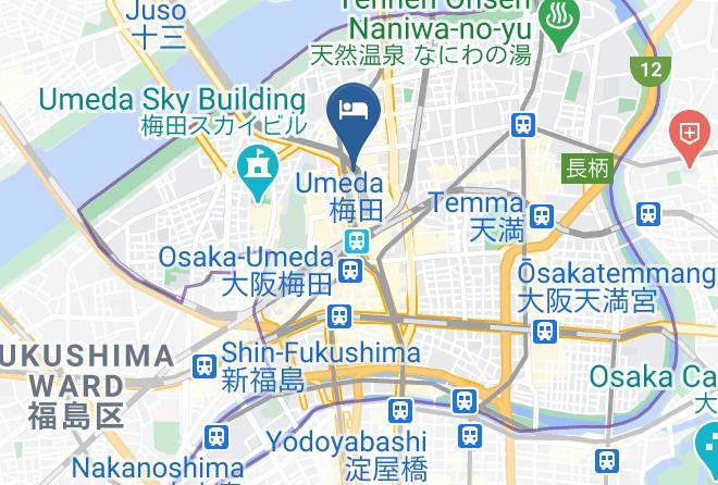 Osaka City Kita Ward - Hotel Unizo Osaka Umeda Maps