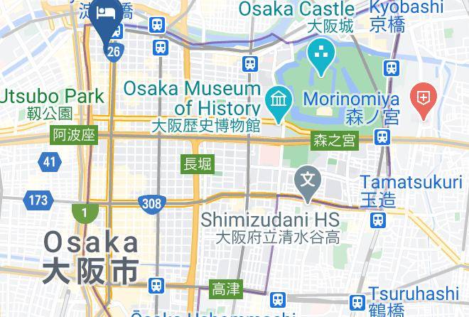 Osaka City Chuo Ward - Hotel Unizo Osaka Yodoyabashi Maps