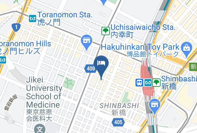 Minato Ward - Hotel Unizo Tokyo Shinbashi Maps