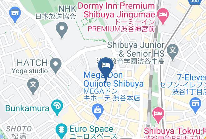 Shibuya Ward - Hotel Unizo Tokyo Shibuya Maps