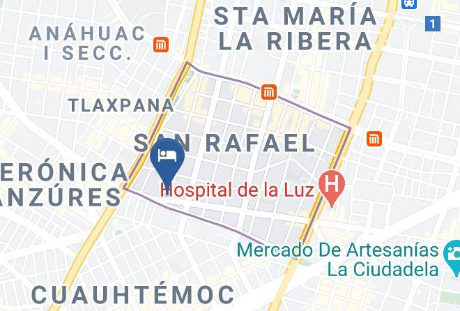 Cuauhtemoc - Hotel Uno 77 Maps
