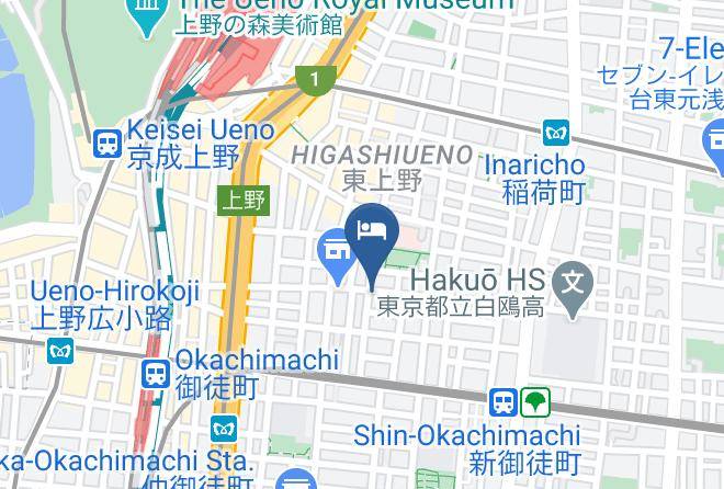Taito Ward - Hotel Uno Maps