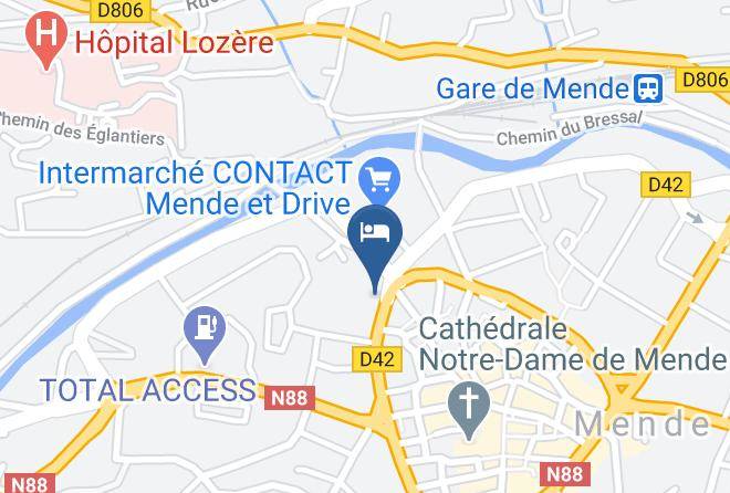 Lozere - Hotel Urbain V Maps