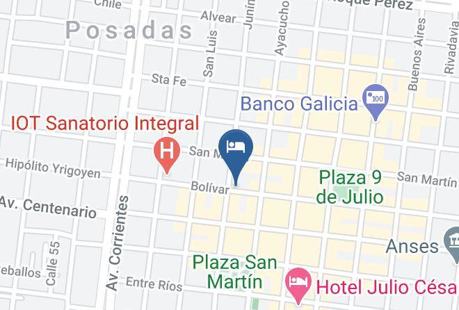 Misiones City - Hotel Urbano Posadas Maps