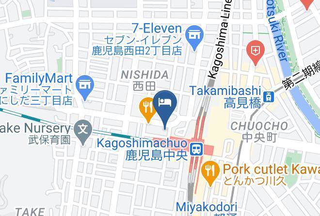 Kagoshima City - Hotel Urbic Kagoshima Maps