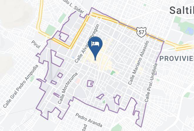 Saltillo - Hotel Urdinola Maps