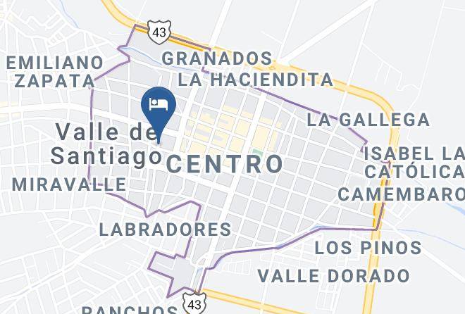 Valle De Santiago - Hotel Uruapan Maps
