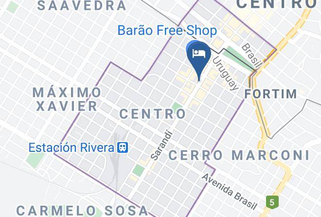 Rivera Centro - Hotel Uruguay Brasil Maps