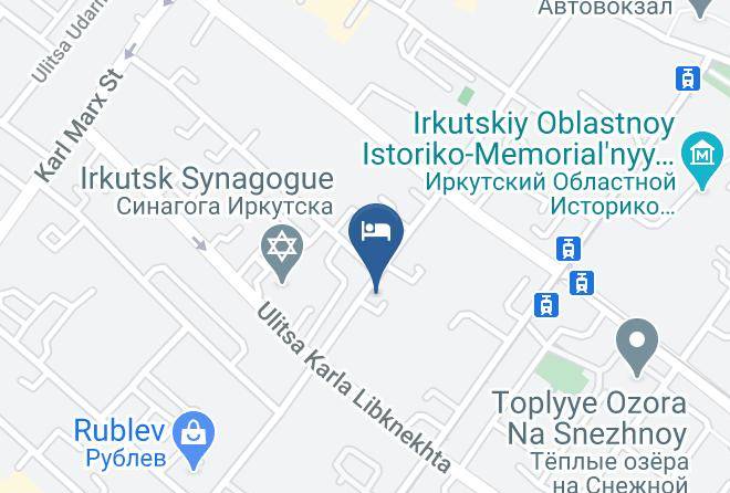 Irkutsk - Hotel Usadba 50 Maps
