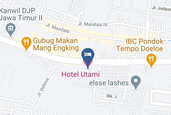 Sidoarjo Regency - Hotel Utami Maps