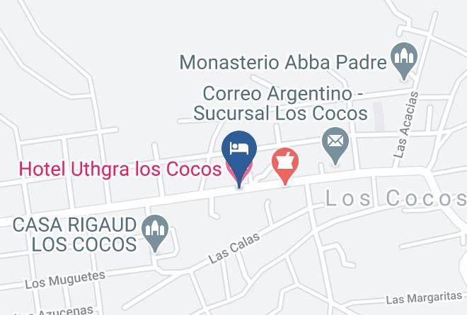 Punilla Department - Hotel Uthgra Los Cocos Maps