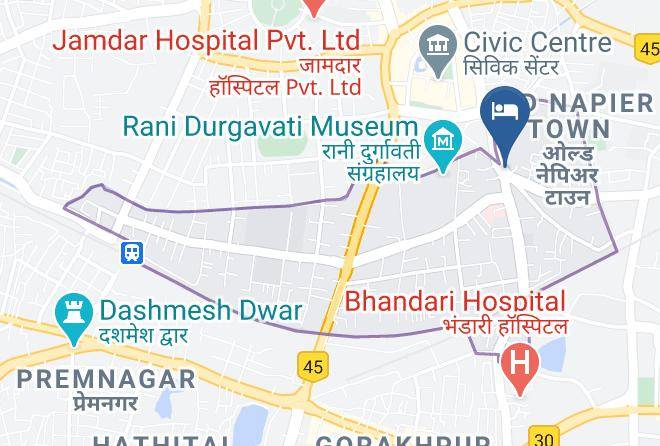 Jabalpur - Hotel Utsav Jabalpur Maps