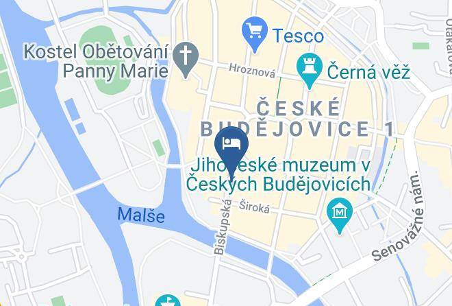 Ceske Budejovice - Hotel V Centru Maps
