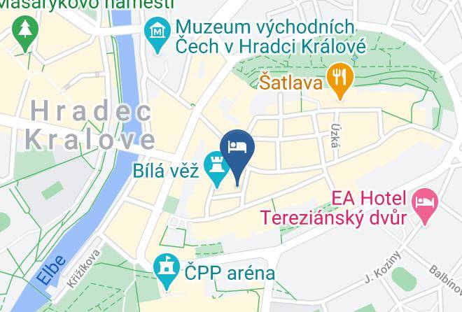 Hradec Kralove - Hotel Vacek Pod Vezi Maps