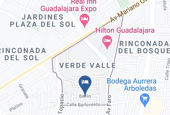 Guadalajara - Hotel Vagabundo Expo Guadalajara Maps