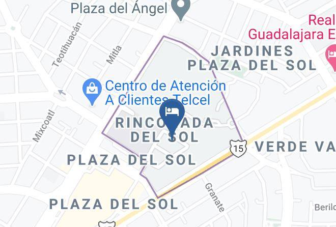 Zapopan - Hotel Vagabundo Plaza Del Sol Maps
