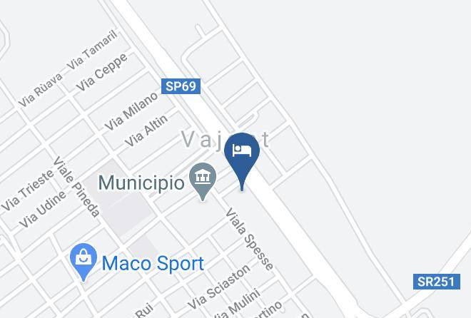 Hotel Vajont Map
