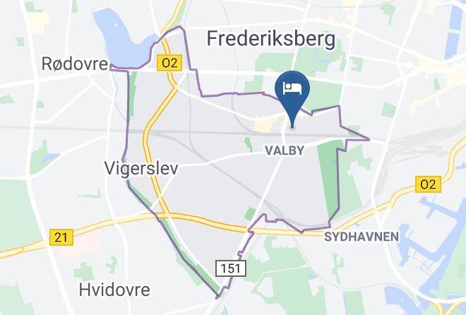 Kobenhavn - Hotel Valby Maps