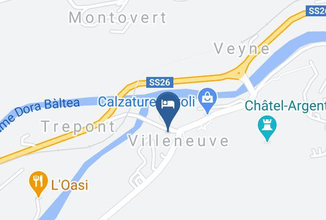 Aosta - Hotel Valdotain Maps