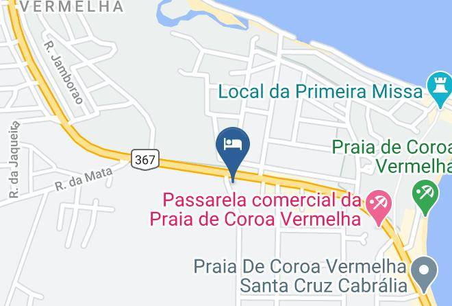 Santa Cruz Cabralia - Hotel Vale Verde Coroa Vermelha Maps
