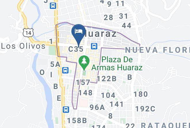 Huaraz - Hotel Valencia 2 Maps