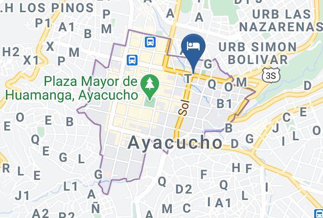 Huamanga - Hotel Valencia Maps