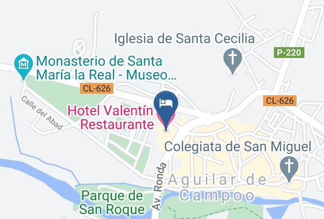 Palencia - Hotel Valentin Restaurante Maps