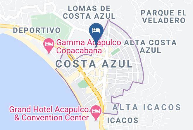 Acapulco De Juarez - Hotel Valentino's Maps