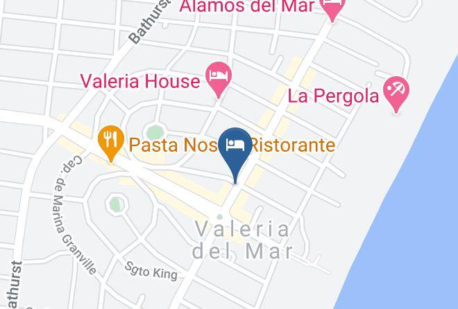 Pinamar - Hotel Valeria Maps