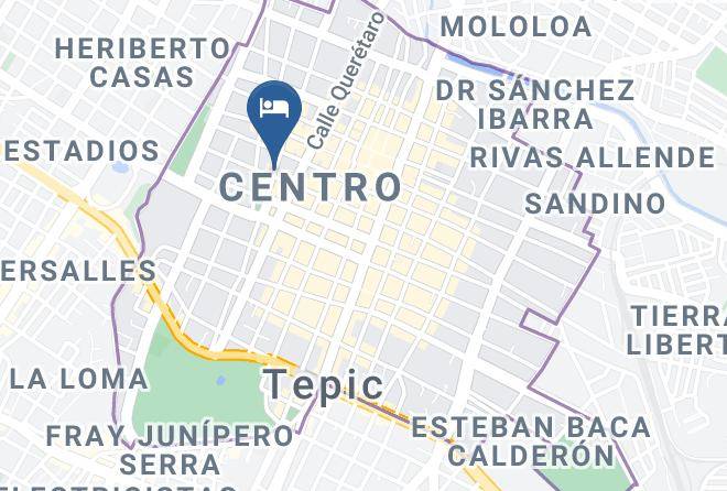 Tepic - Hotel Valeria Maps