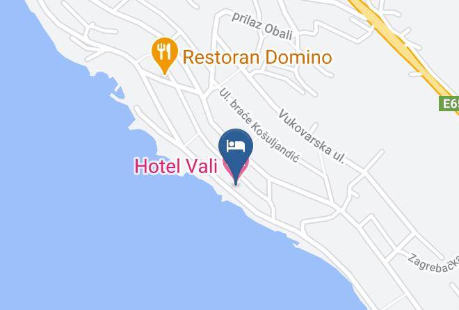 Crikvenica - Hotel Vali Maps