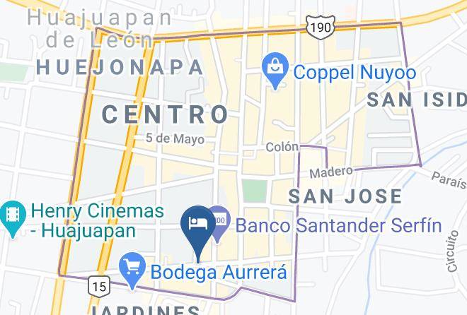 Heroica Ciudad De Huajuapan De Leon - Hotel Valladolid Maps