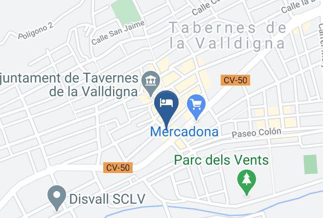 Hotel Valldigna Map