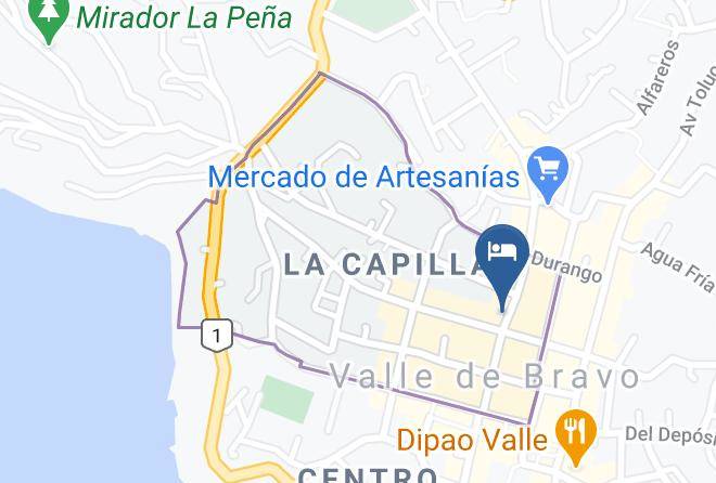 Valle De Bravo - Hotel Las Orquideas Maps
