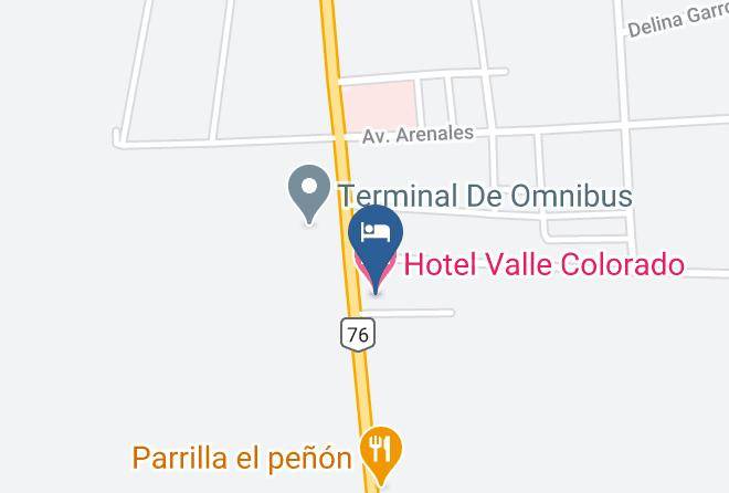 Coronel Felipe Varela - Hotel Valle Colorado Maps