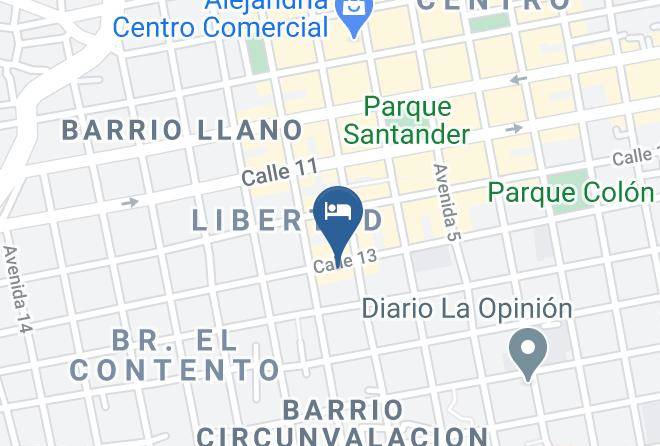 Cucuta - Hotel Valle De Beraca Maps