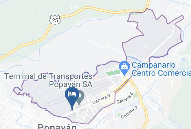 Popayan - Hotel Valle De Pubenza Maps