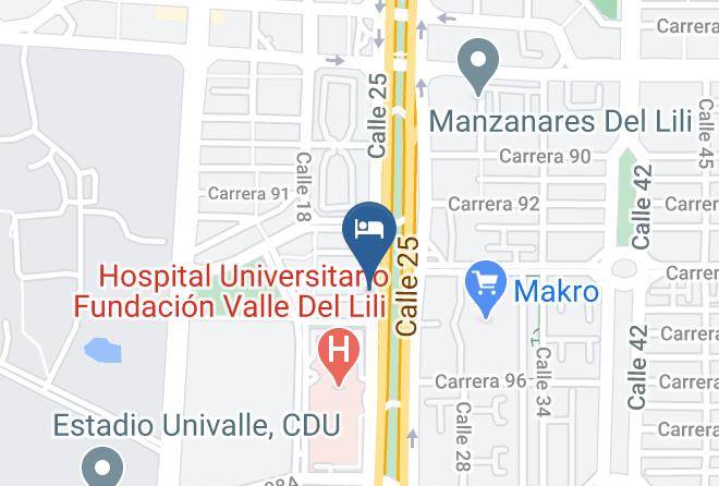 Hotel Valle Del Lili Map