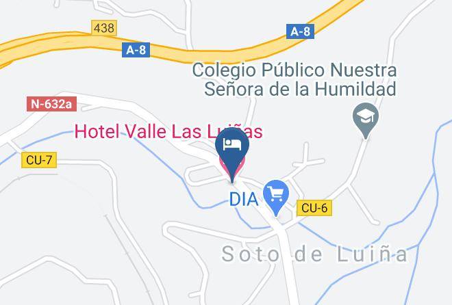 Asturias - Hotel Valle Las Luinas Maps