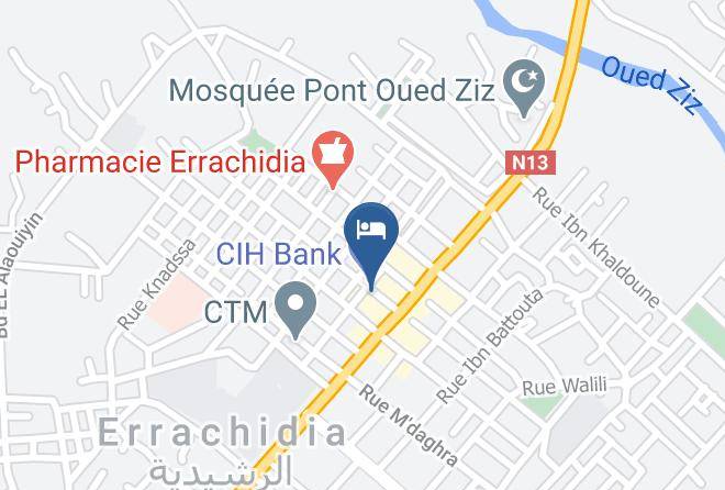 Errachidia - Hotel Vallee Ziz Maps