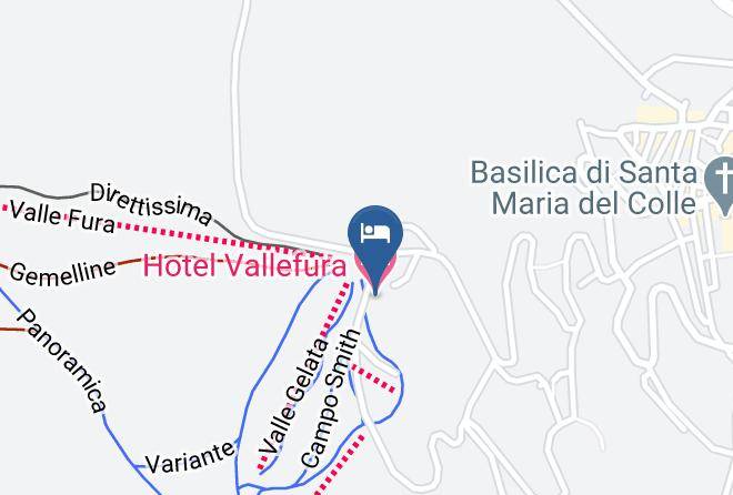 L Aquila - Hotel Vallefura Maps