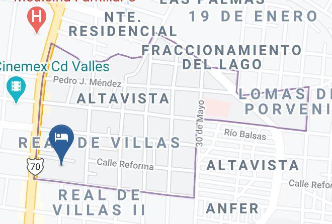 Ciudad Valles - Hotel Valles Maps