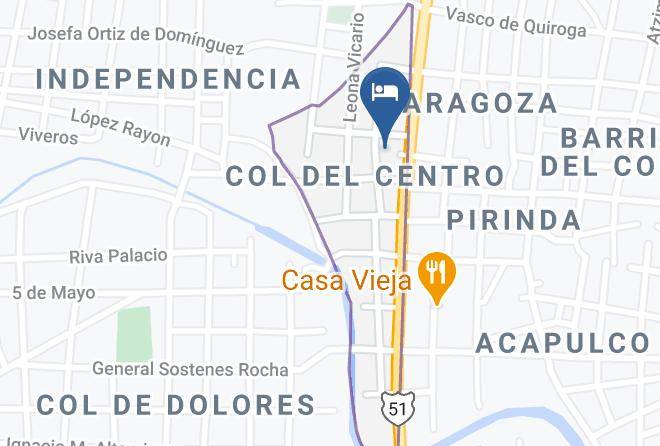 Huetamo - Hotel Valmar Huetamo Maps