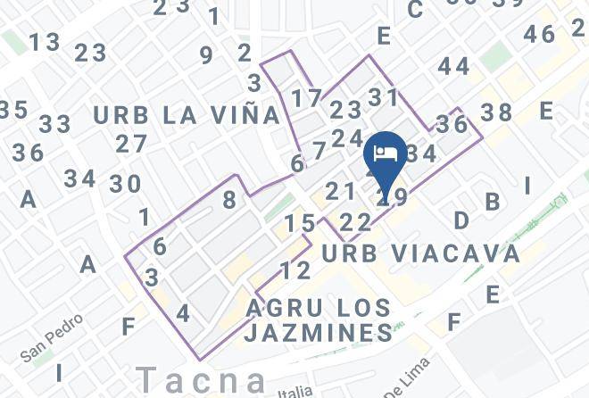 Tacna - Hotel Valparaiso Maps