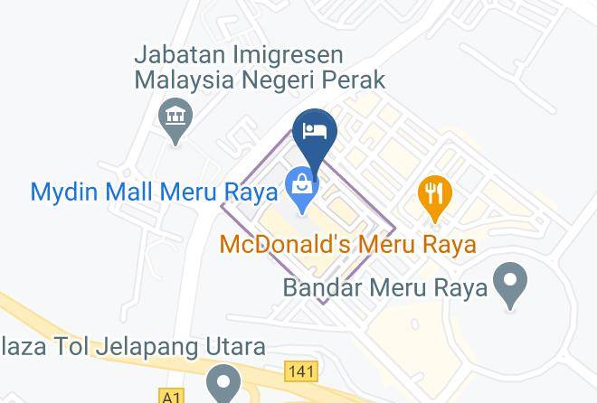 Kinta District - Valya Hotel Meru Raya Maps