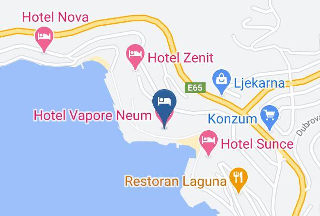 Hercegovacko Neretvanski - Hotel Vapore Neum Maps